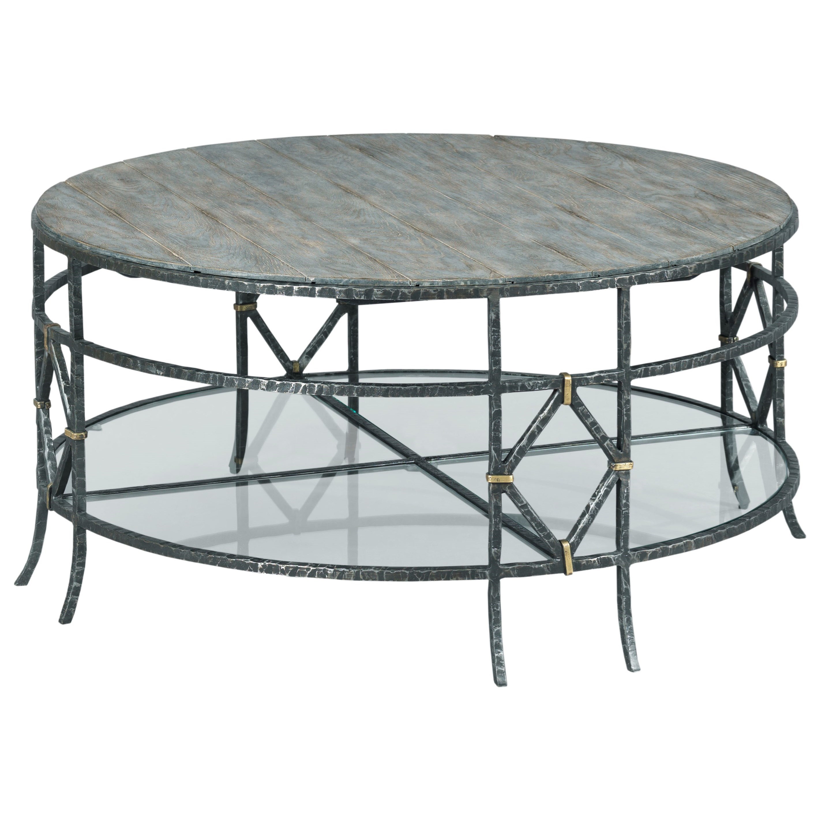 Kincaid Furniture Trails Monterey Round Coffee Table with Lower Glass